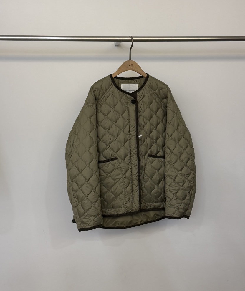 TWENTY FOUR SEVEN24-7韓國代購㊣女裝新品推薦短款棉服填充鴨絨TEWNTY FOUR SEVEN24-7短款棉服圖色3