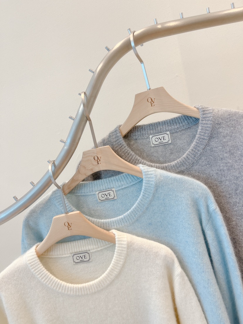 OVE韓國代購㊣女士新品推薦時尚職業人氣休閑25秋冬針織衫兔子OVE針織衫