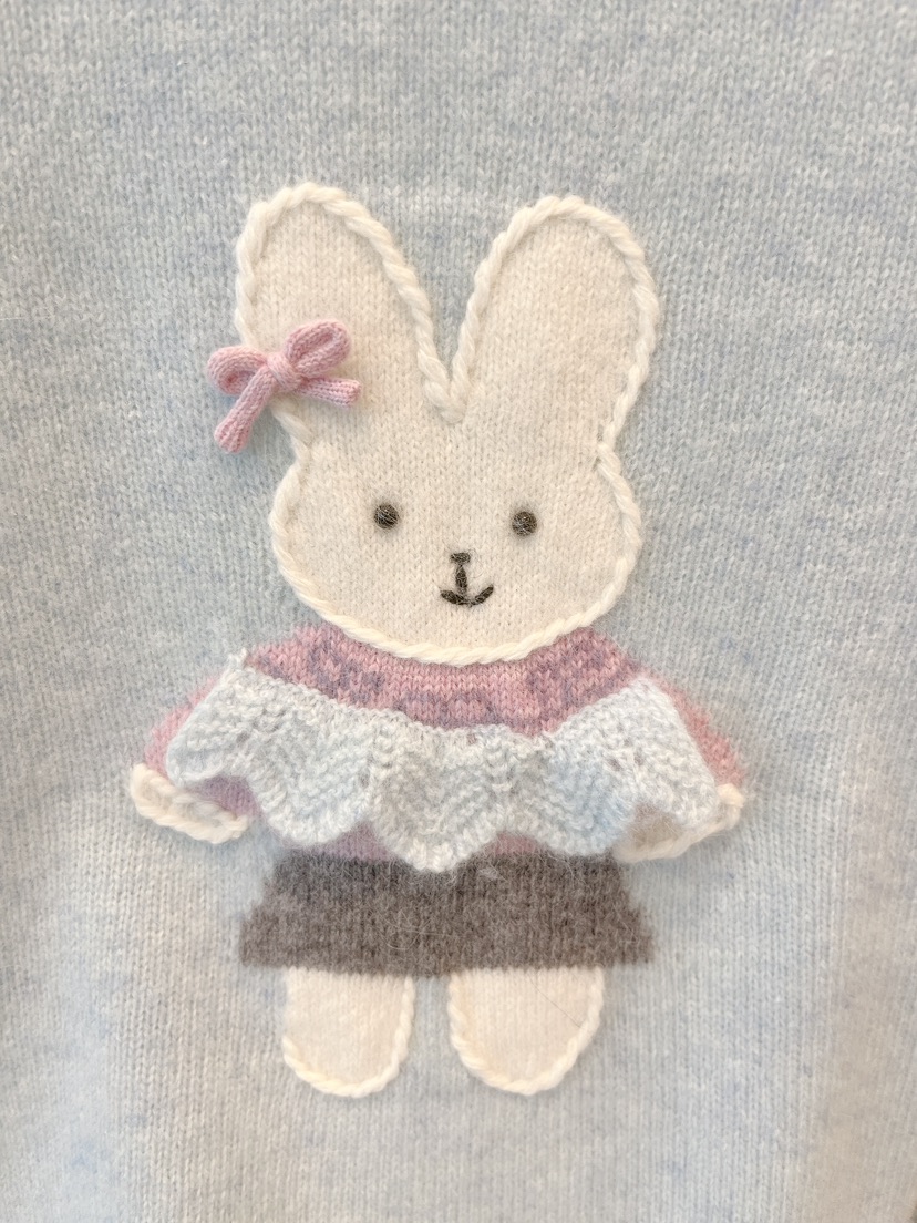 OVE韓國代購㊣女士新品推薦時尚職業人氣休閑25秋冬針織衫兔子OVE針織衫