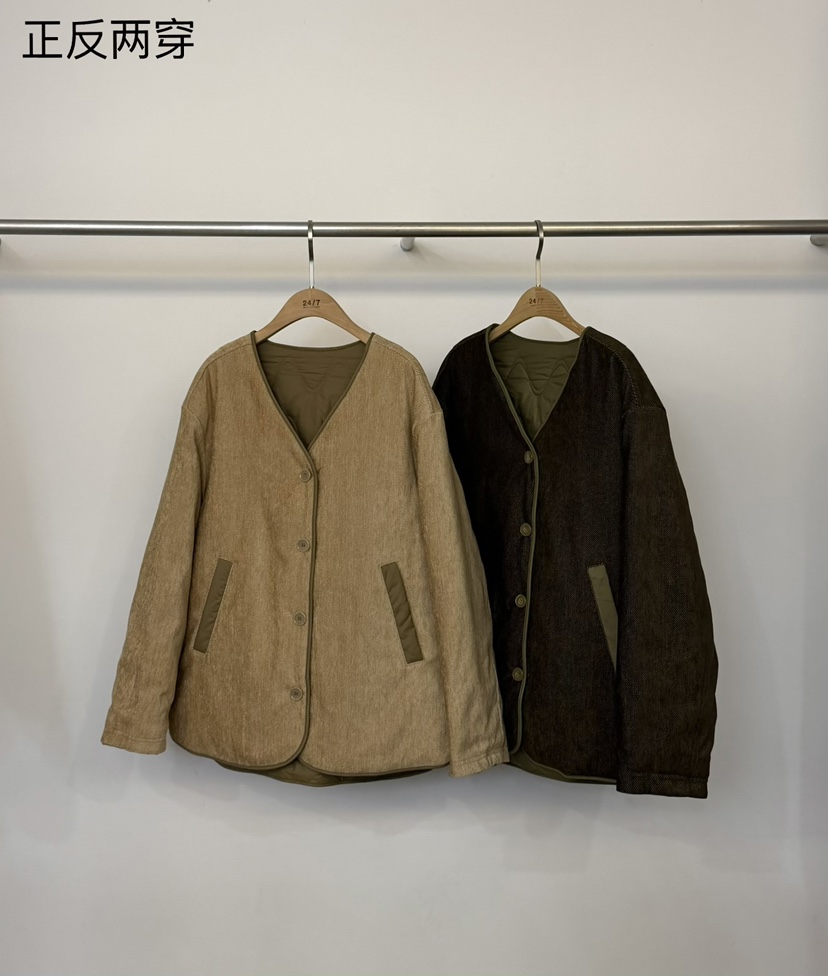 TWENTY FOUR SEVEN24-7東大門㊣直郵女士新款熱賣夾克里外穿雙面TEWNTY FOUR SEVEN24-7夾克