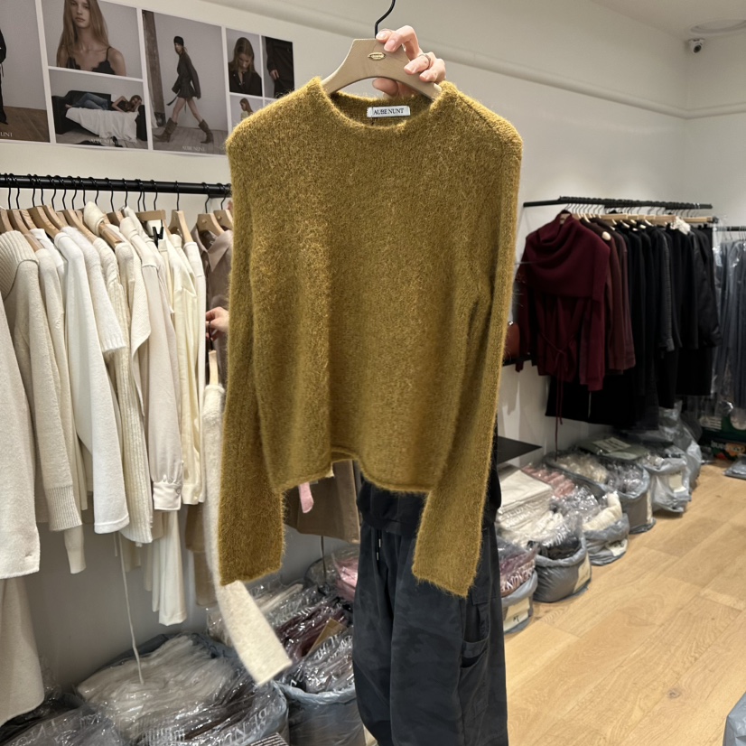 aube nunt韓國代購㊣女裝新品休閑熱賣推薦人氣職業針織衫aube nunt針織衫圖色2