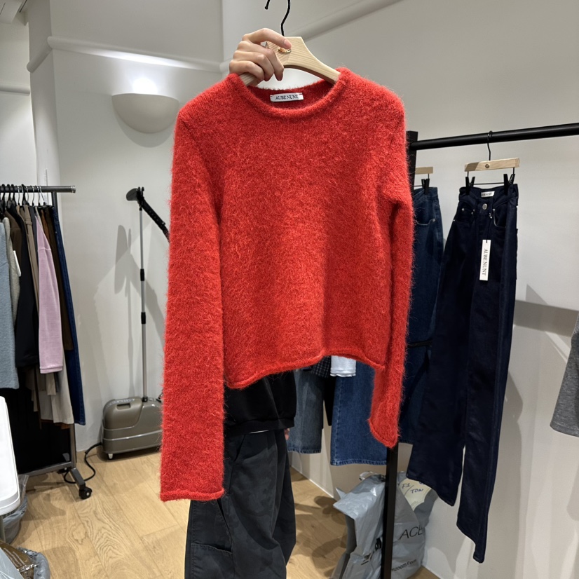 aube nunt韓國代購㊣女裝新品休閑熱賣推薦人氣職業針織衫aube nunt針織衫圖色3