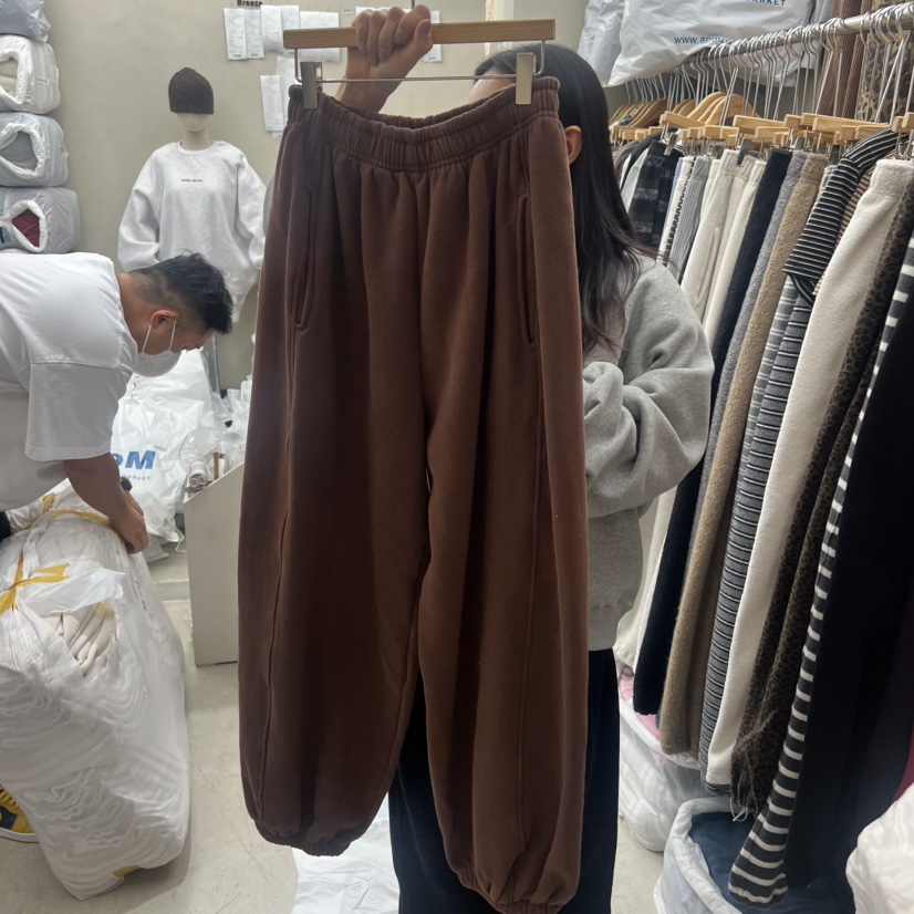 BREEZE韓國代購㊣女士新款休閑熱賣真品人氣休閑褲加絨羊毛BREEZE休閑褲圖色4