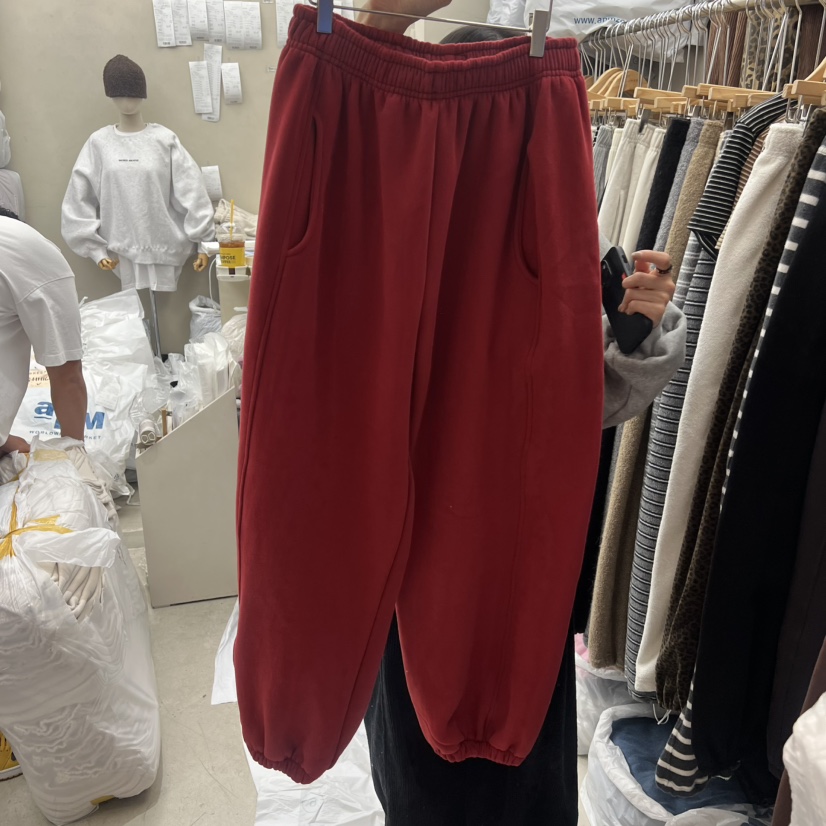 BREEZE韓國代購㊣女士新款休閑熱賣真品人氣休閑褲加絨羊毛BREEZE休閑褲圖色5