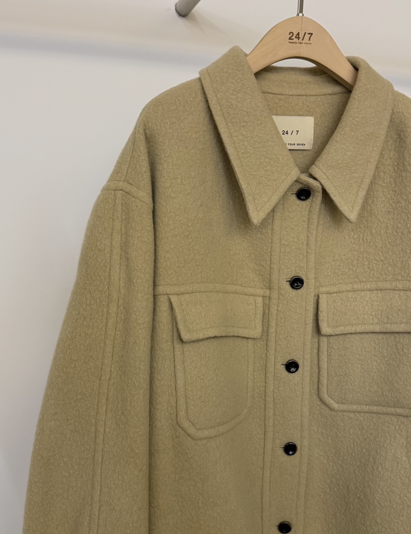 TWENTY FOUR SEVEN24-7韓國代購㊣女裝新款熱賣夾克羊毛TEWNTY FOUR SEVEN24-7夾克