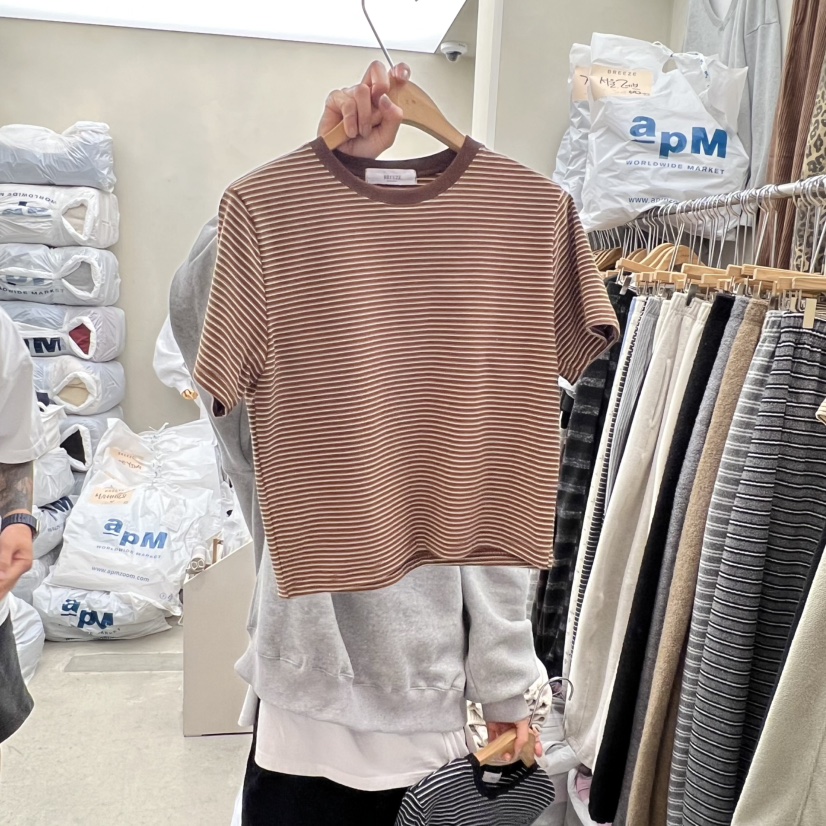 BREEZE東大門㊣代購女士新款休閑推薦人氣職業25秋冬時尚T恤BREEZET恤圖色2