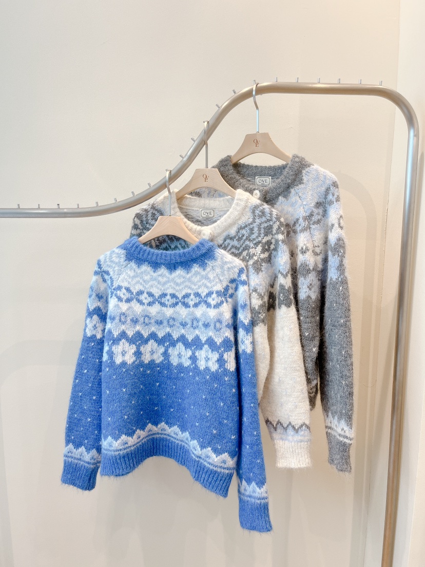 OVE韓國代購㊣女裝新款25秋冬真品推薦人氣時尚針織衫開襟衫OVE針織衫