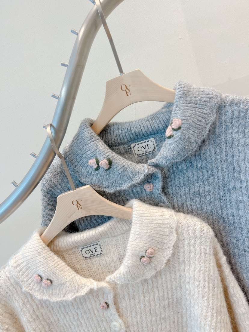 OVE東大門㊣直郵女士新品時尚推薦職業休閑熱賣25秋冬針織衫開衫OVE針織衫