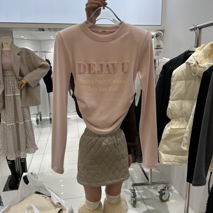 JENNIE東大門㊣實拍女士新品職業時尚真品人氣熱賣推薦長袖T恤JENNIE/VENEFIT長袖T恤圖色2