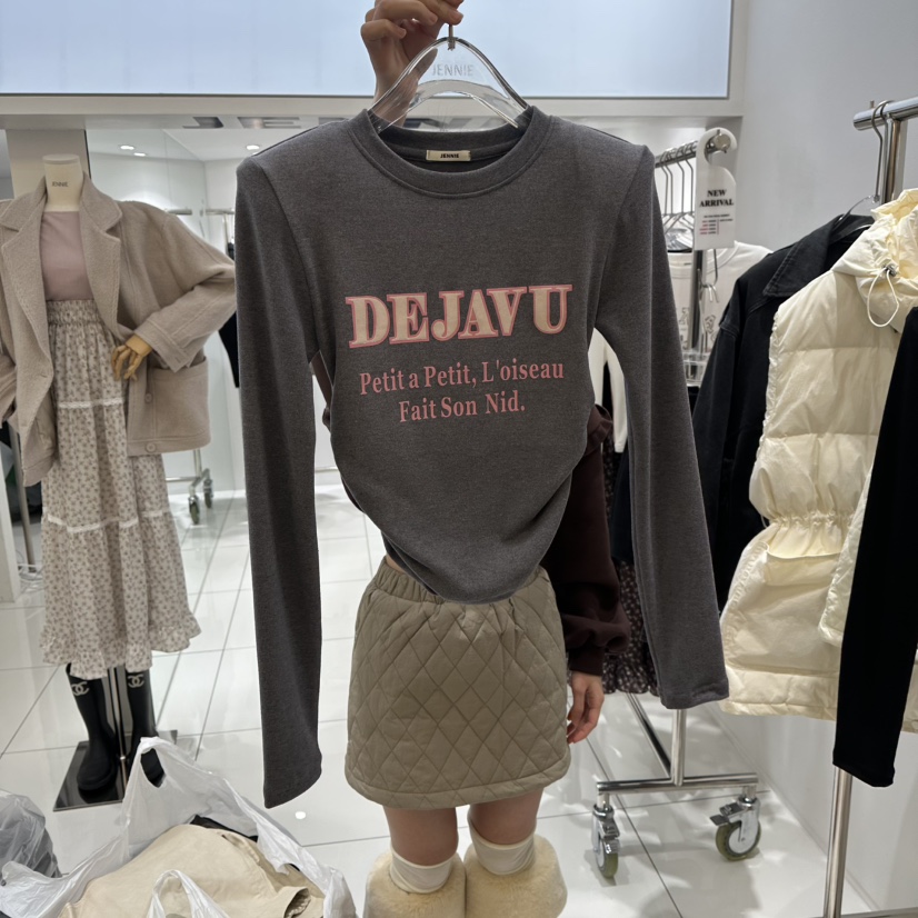 JENNIE東大門㊣實拍女士新品職業時尚真品人氣熱賣推薦長袖T恤JENNIE/VENEFIT長袖T恤圖色3