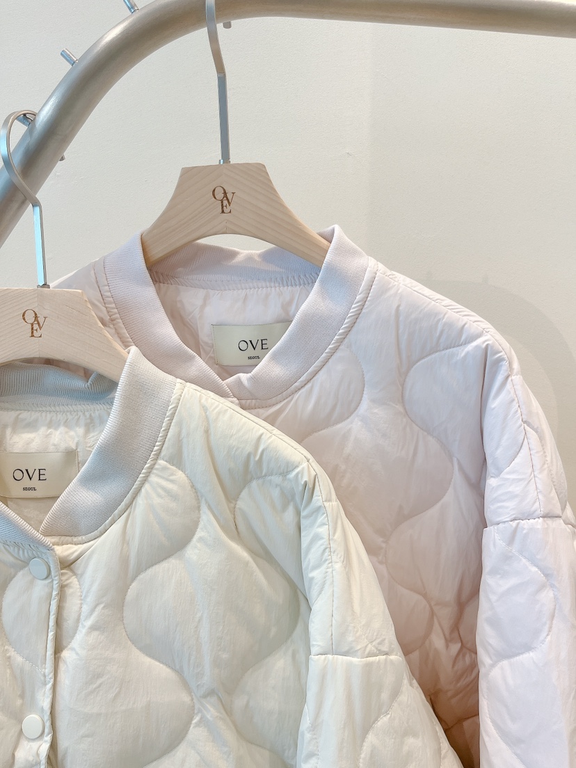 OVE東大門㊣直郵女士新品休閑熱賣25秋冬人氣短款棉服含圍巾OVE短款棉服