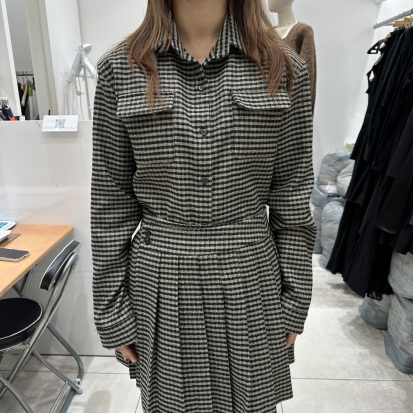 XPARTY東大門㊣直郵女裝新款休閑時尚25秋冬推薦襯衫蕾絲衫XPARTY襯衫/蕾絲衫圖色1