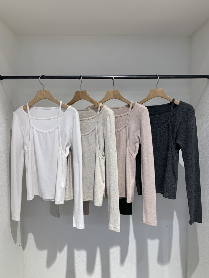 IR BIEN/BIENBIEN東大門㊣直郵女士新品推薦長袖T恤假兩件IR BIEN/BIENBIEN長袖T恤