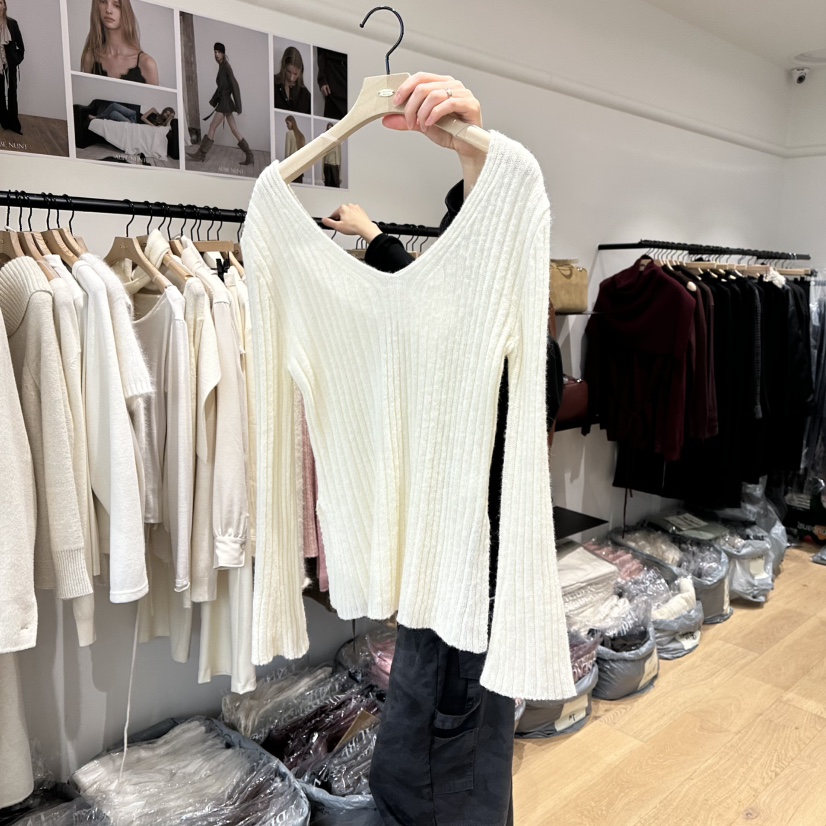 aube nunt韓國代購㊣女裝新款時尚人氣真品推薦職業針織衫aube nunt針織衫