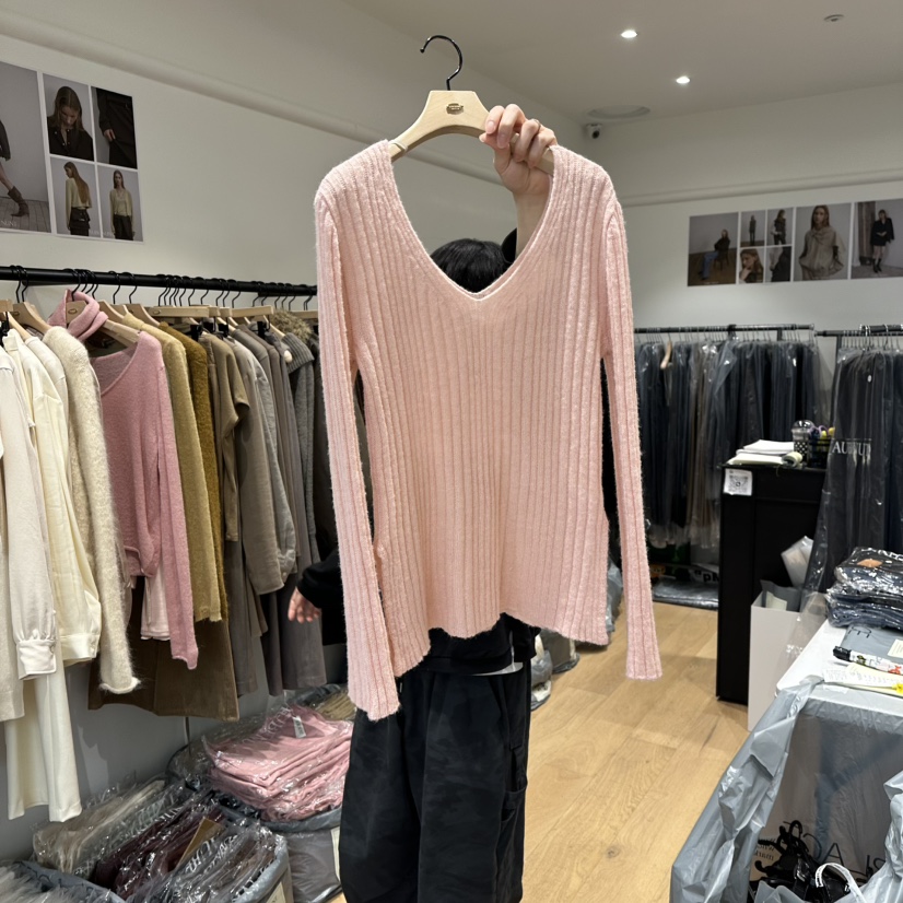 aube nunt韓國代購㊣女裝新款時尚人氣真品推薦職業針織衫aube nunt針織衫圖色2