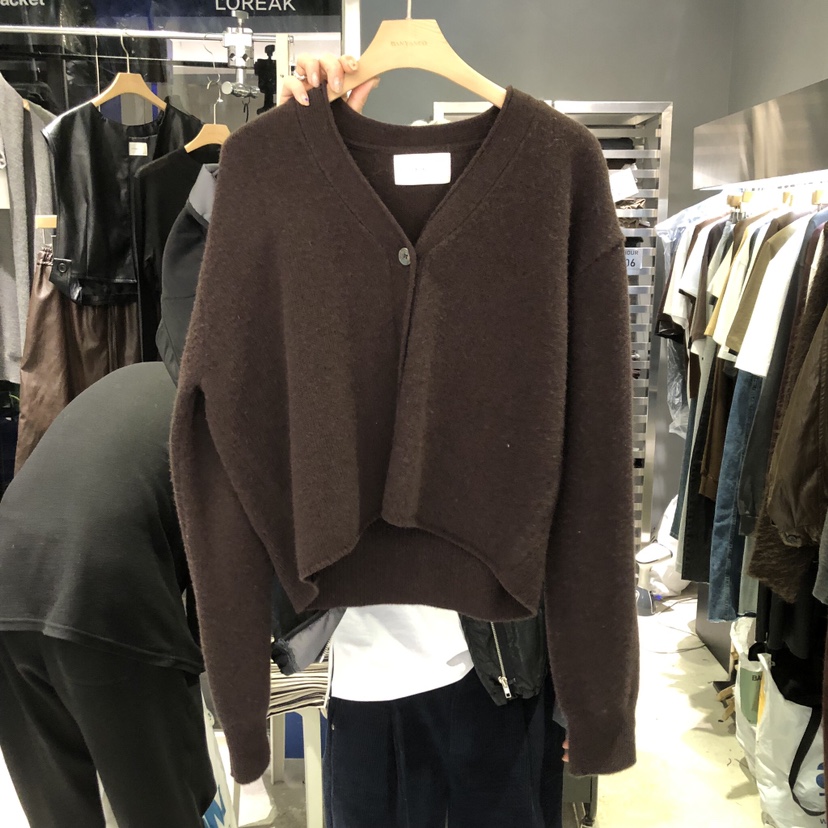 BANY ANCO東大門㊣實拍女裝新款熱賣推薦針織衫V領羊毛開衫BANY ANCO針織衫圖色3