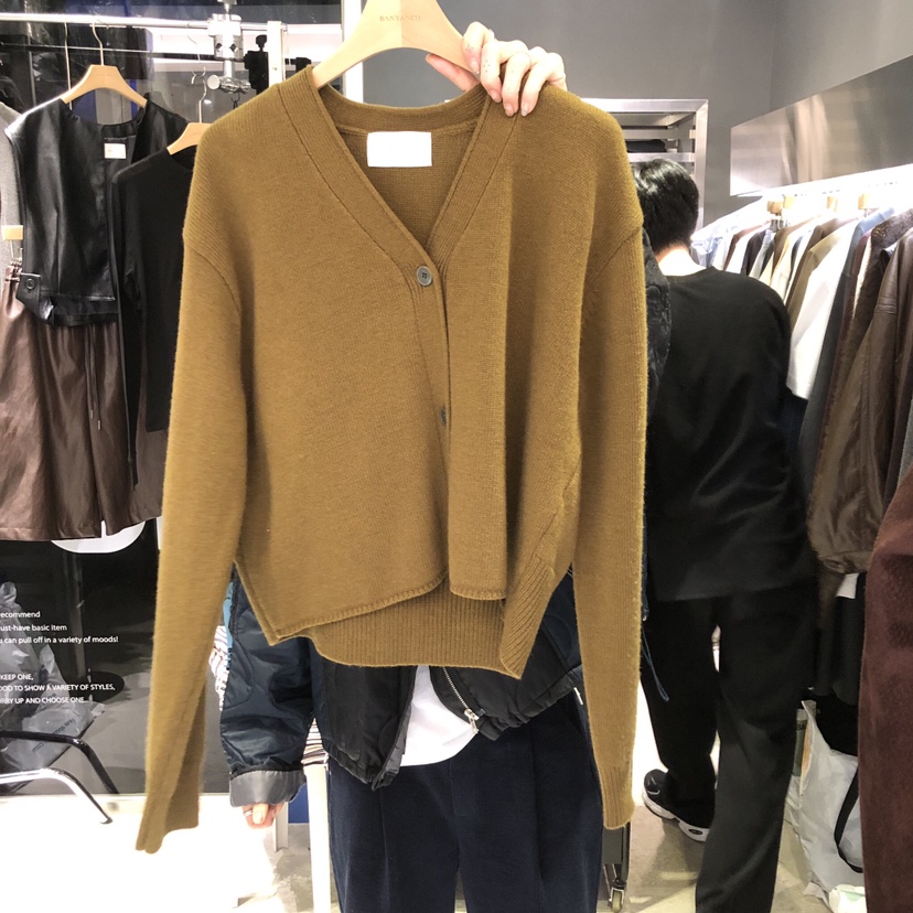BANY ANCO東大門㊣實拍女裝新款熱賣推薦針織衫V領羊毛開衫BANY ANCO針織衫圖色4
