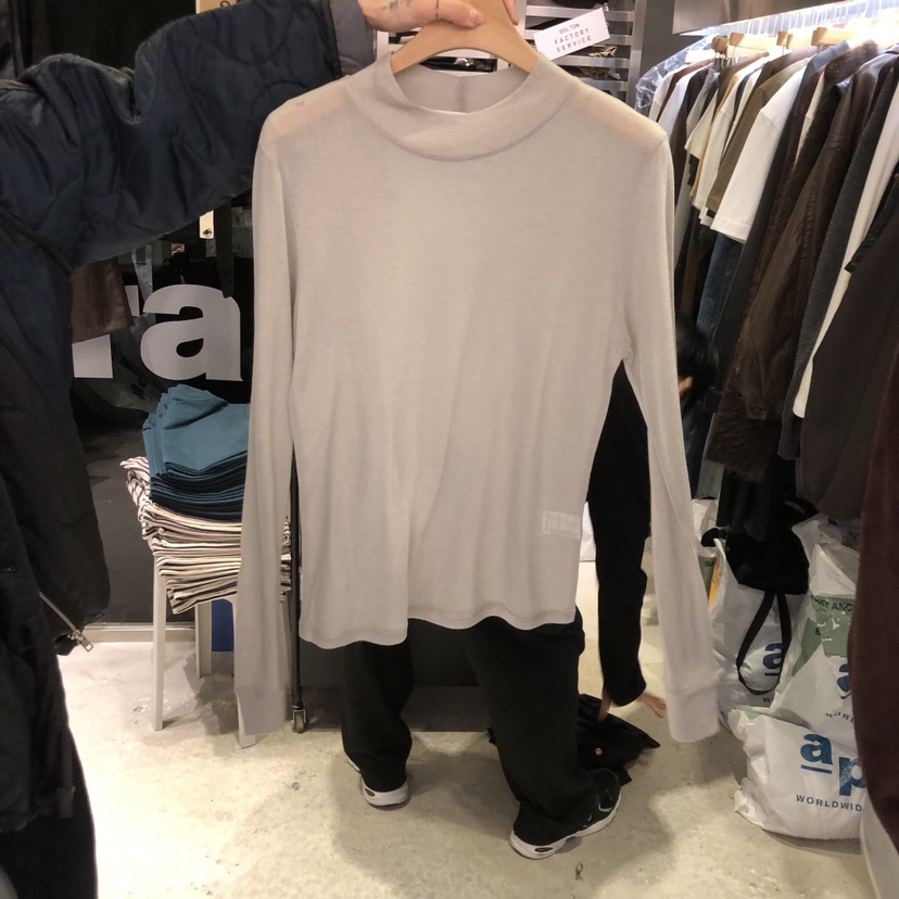 BANY ANCO東大門㊣代購女裝新品休閑熱賣25秋冬長袖T恤羊絨高領BANY ANCO長袖T恤