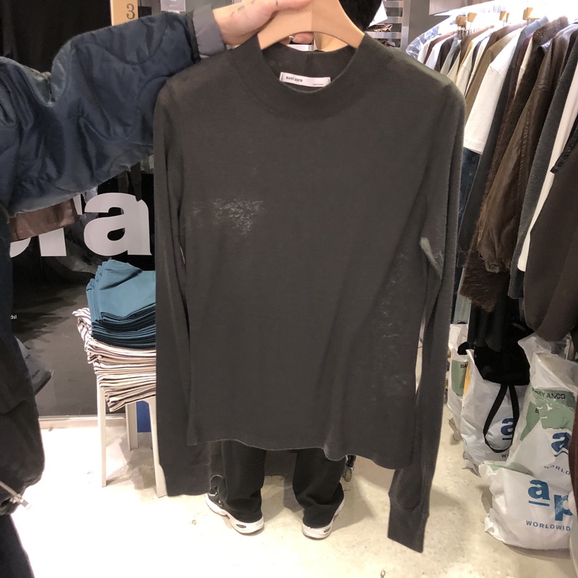 BANY ANCO東大門㊣代購女裝新品休閑熱賣25秋冬長袖T恤羊絨高領BANY ANCO長袖T恤圖色2