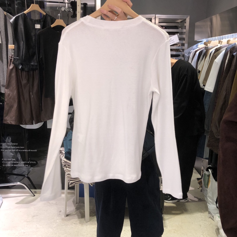 BANY ANCO東大門㊣實拍女裝新款休閑時尚熱賣推薦長袖T恤天絲BANY ANCO長袖T恤