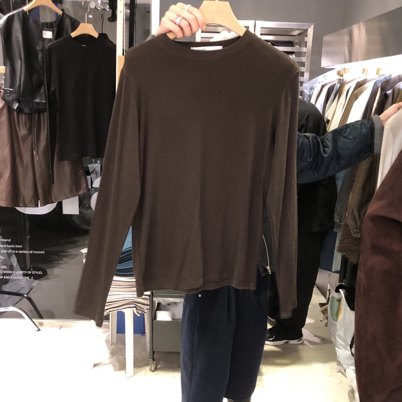 BANY ANCO東大門㊣實拍女裝新款休閑時尚熱賣推薦長袖T恤天絲BANY ANCO長袖T恤圖色2