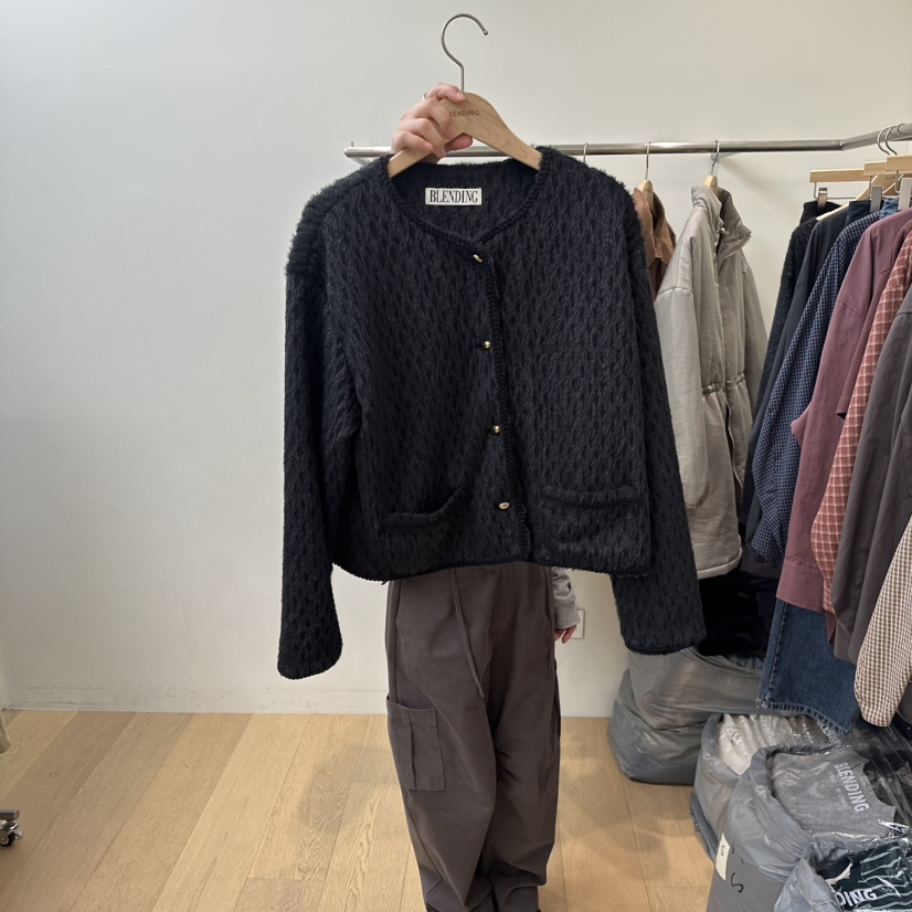 BLENDING-p東大門㊣實拍女士新品時尚熱賣25秋冬推薦夾克開衫BLENDING-p夾克圖色2