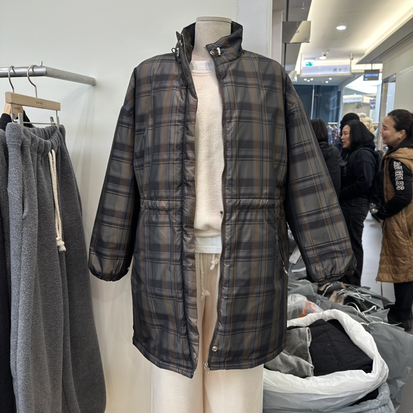 BLENDING-p東大門㊣直郵女裝新款熱賣人氣推薦職業長款棉服BLENDING-p長款棉服