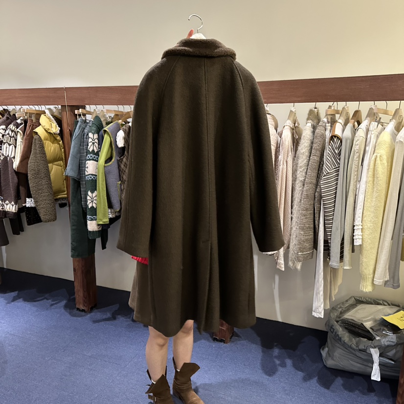 FURE東大門㊣代購女士新款熱賣推薦人氣職業時尚25秋冬長款風衣FURE長款風衣