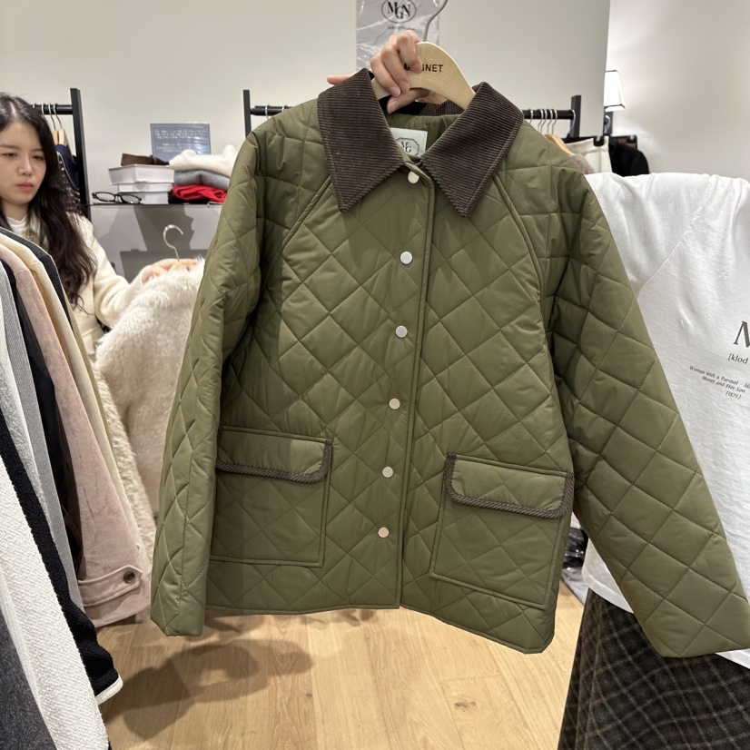 M.G.N東大門㊣直郵女裝新款時尚25秋冬推薦真品短款棉服填充MAGNET短款棉服圖色2