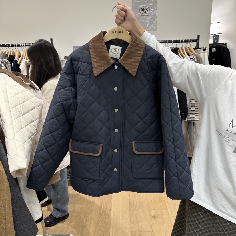 M.G.N東大門㊣直郵女裝新款時尚25秋冬推薦真品短款棉服填充MAGNET短款棉服圖色3