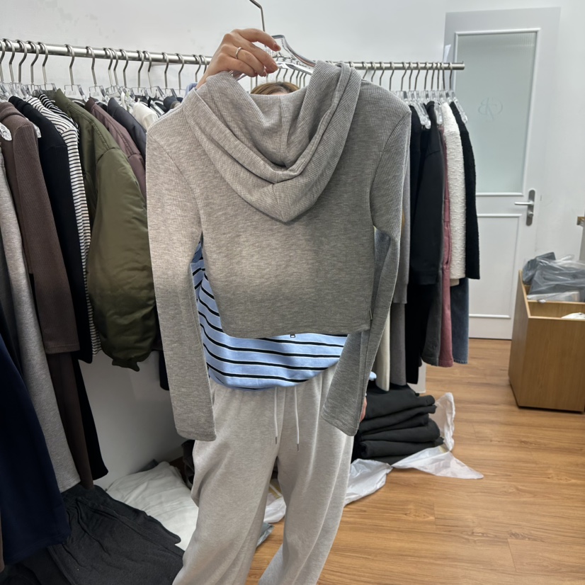 GABIZON東大門㊣實拍女士新款熱賣25秋冬推薦夾克連帽拉鏈衫GABIZON夾克