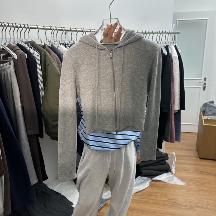 GABIZON東大門㊣實拍女士新款熱賣25秋冬推薦夾克連帽拉鏈衫GABIZON夾克