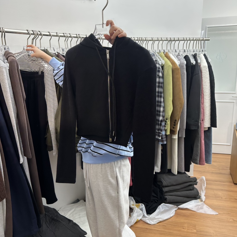 GABIZON東大門㊣實拍女士新款熱賣25秋冬推薦夾克連帽拉鏈衫GABIZON夾克圖色3