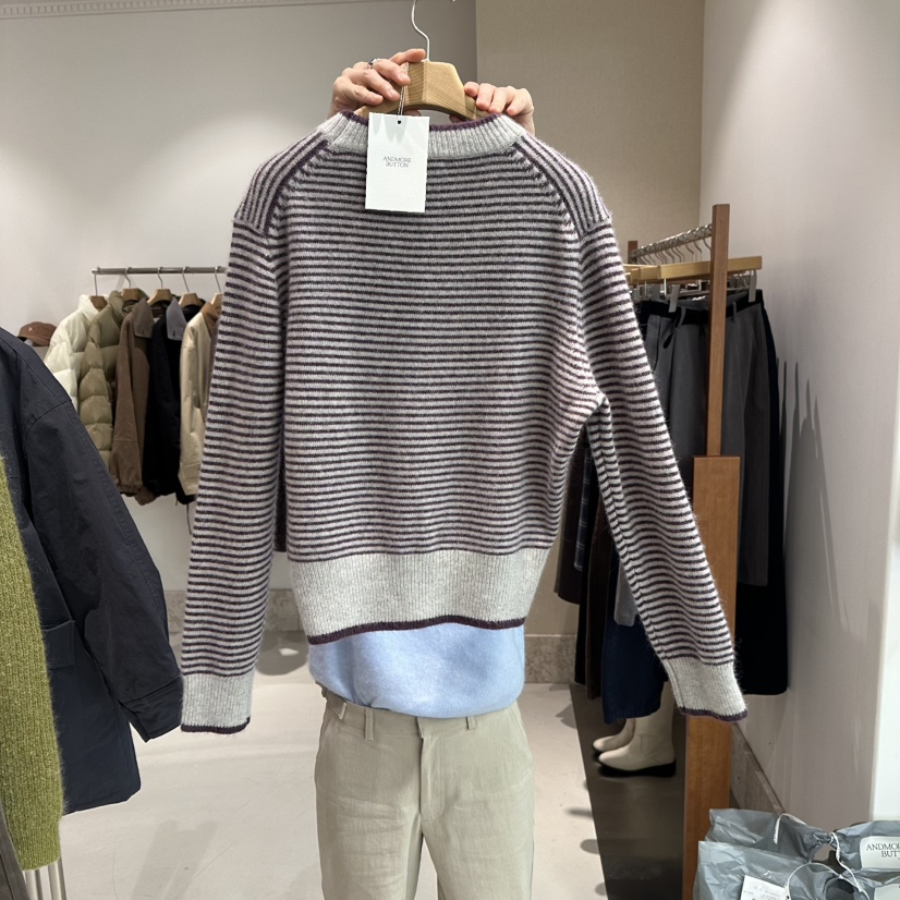 ANDMORE BUTTON東大門㊣直郵女裝新款職業人氣休閑時尚針織衫ANDMORE BUTTON針織衫