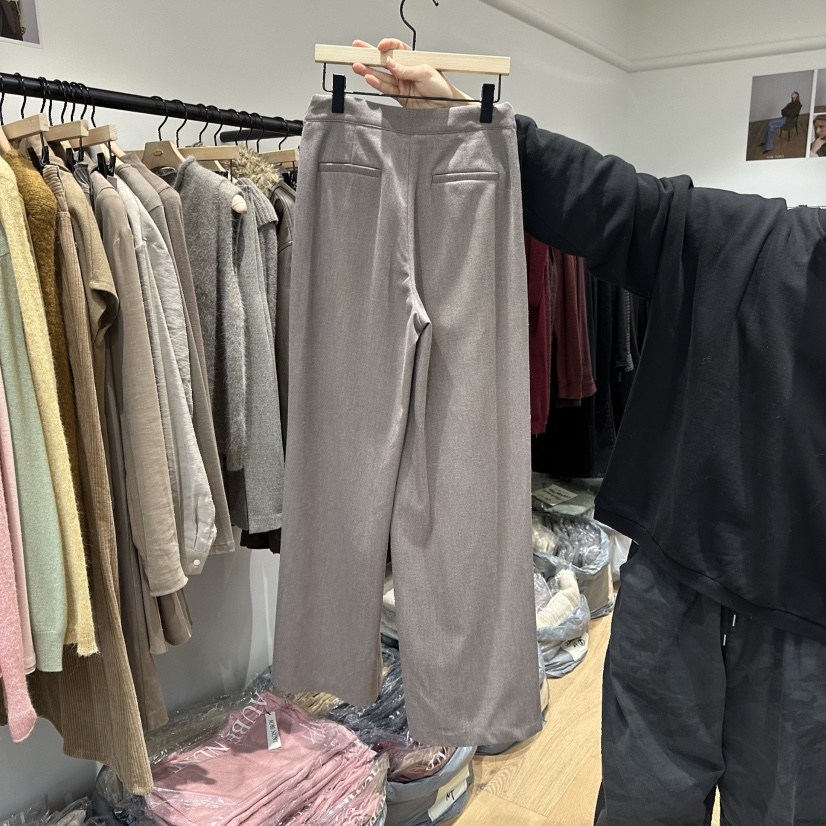 aube nunt東大門㊣直郵女裝新款真品時尚推薦職業25秋冬休閑褲aube nunt休閑褲