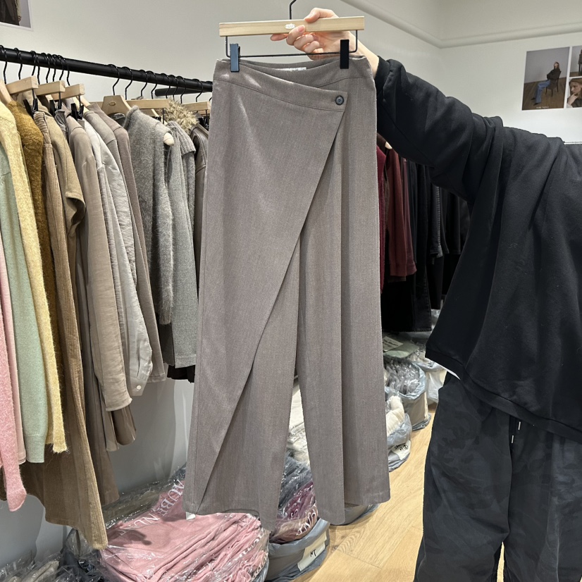 aube nunt東大門㊣直郵女裝新款真品時尚推薦職業25秋冬休閑褲aube nunt休閑褲