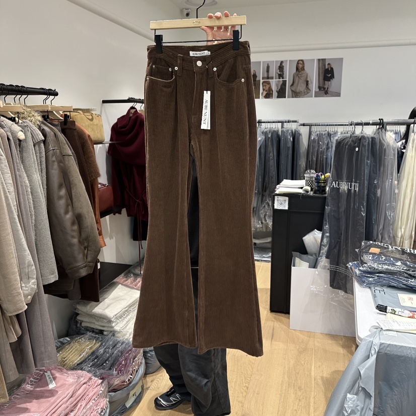 aube nunt東大門㊣實拍女裝新款熱賣人氣職業25秋冬休閑褲aube nunt休閑褲圖色2