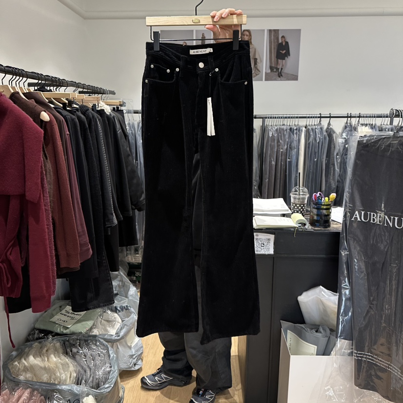 aube nunt東大門㊣實拍女裝新款熱賣人氣職業25秋冬休閑褲aube nunt休閑褲圖色3