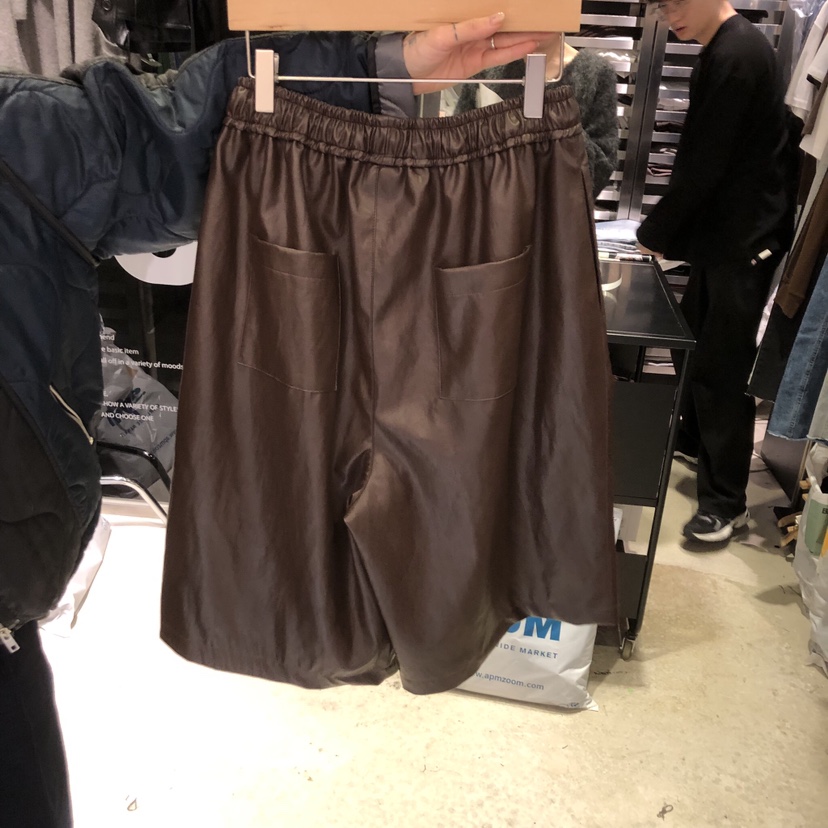 BANY ANCO韓國代購㊣女士新品推薦休閑熱賣25秋冬短褲皮革BANY ANCO短褲