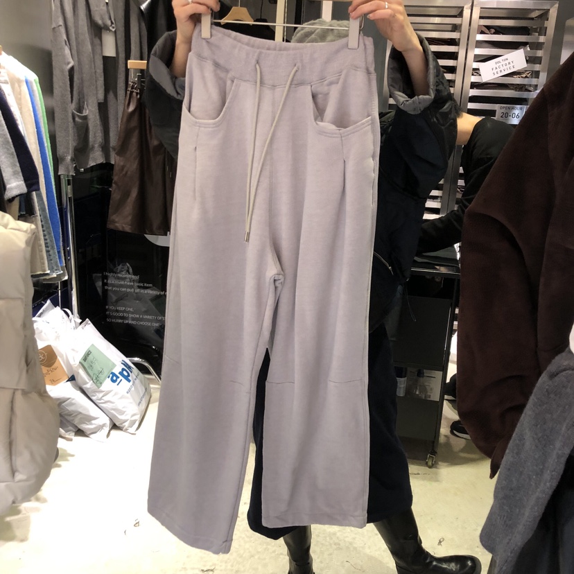 BANY ANCO東大門㊣代購女裝新品職業人氣25秋冬休閑褲口袋BANY ANCO休閑褲圖色2