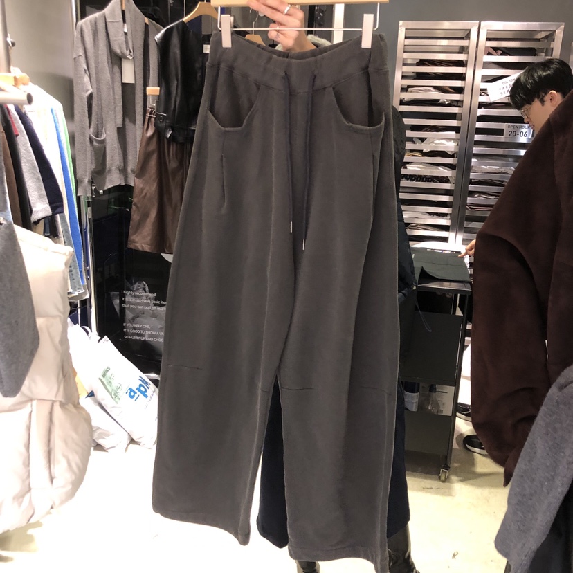 BANY ANCO東大門㊣代購女裝新品職業人氣25秋冬休閑褲口袋BANY ANCO休閑褲圖色3