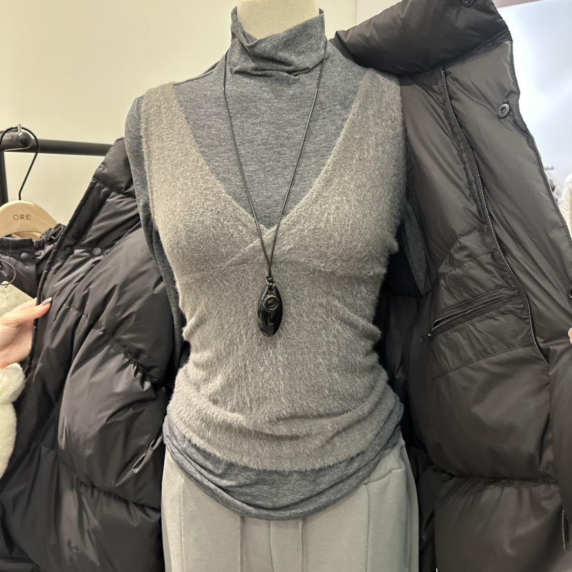 ORE-P韓國代購㊣女士新品人氣休閑25秋冬吊帶背心不含內搭ORE吊帶/背心圖色3