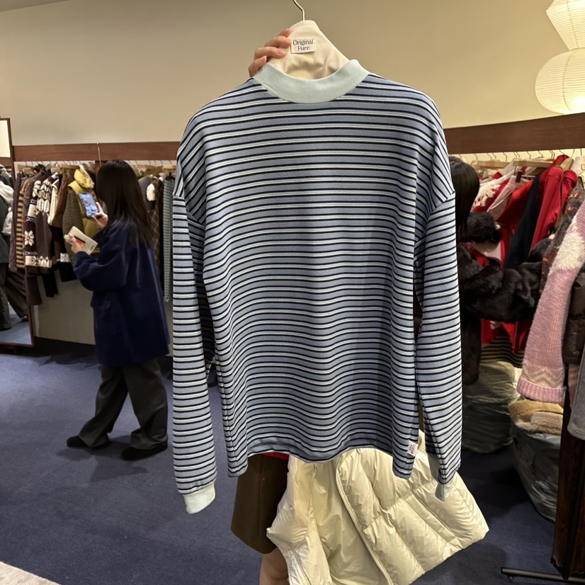 FURE東大門㊣代購女裝新款人氣真品推薦休閑25秋冬熱賣長袖T恤FURE長袖T恤圖色2