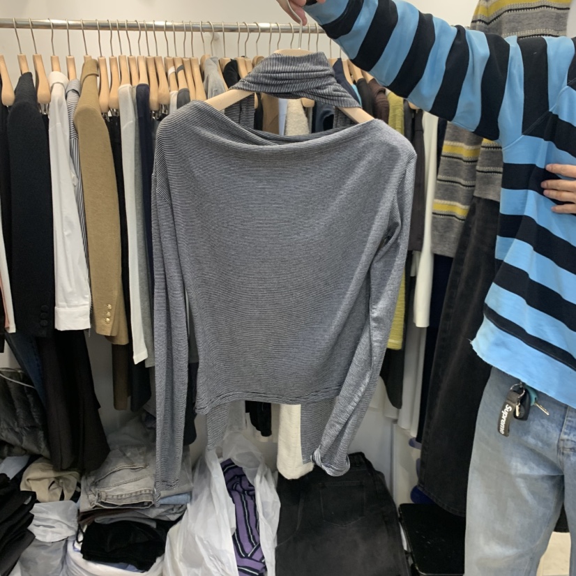 ORRD東大門㊣代購女士新品休閑職業時尚人氣長袖T恤含脖帶圍巾ORRD長袖T恤