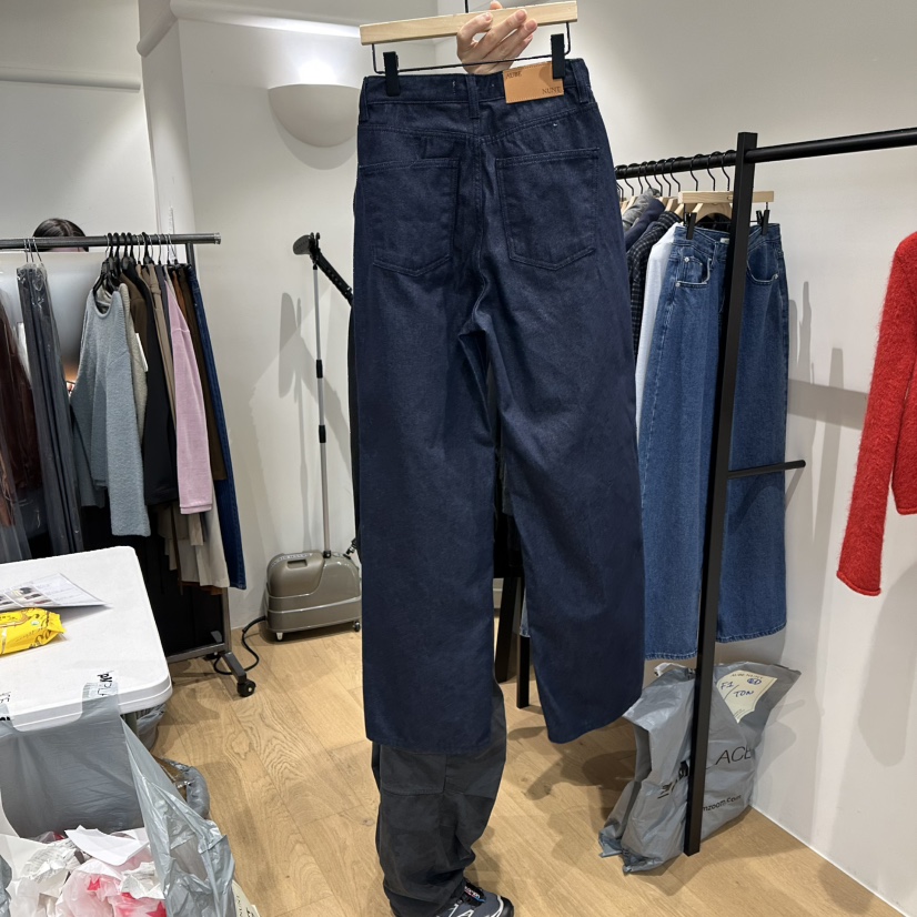 aube nunt東大門㊣代購女士新款人氣時尚25秋冬休閑牛仔褲aube nunt牛仔褲