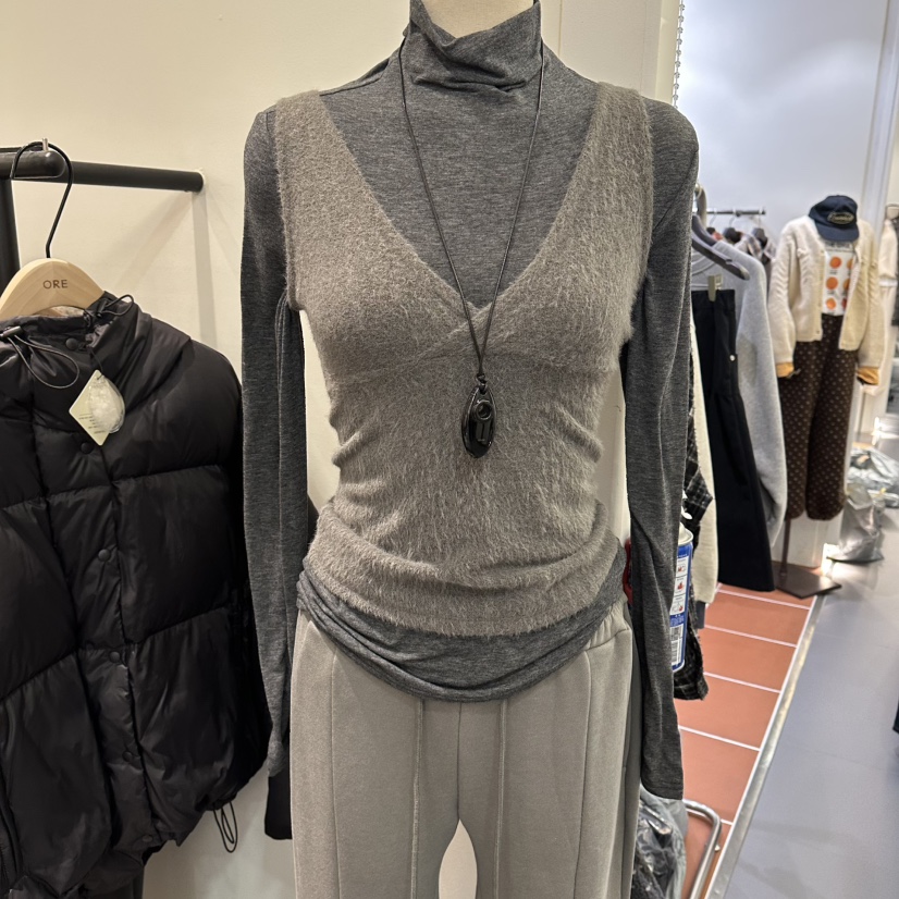 ORE-P東大門㊣直郵女裝新款休閑25秋冬時尚熱賣推薦長袖T恤ORE長袖T恤圖色3