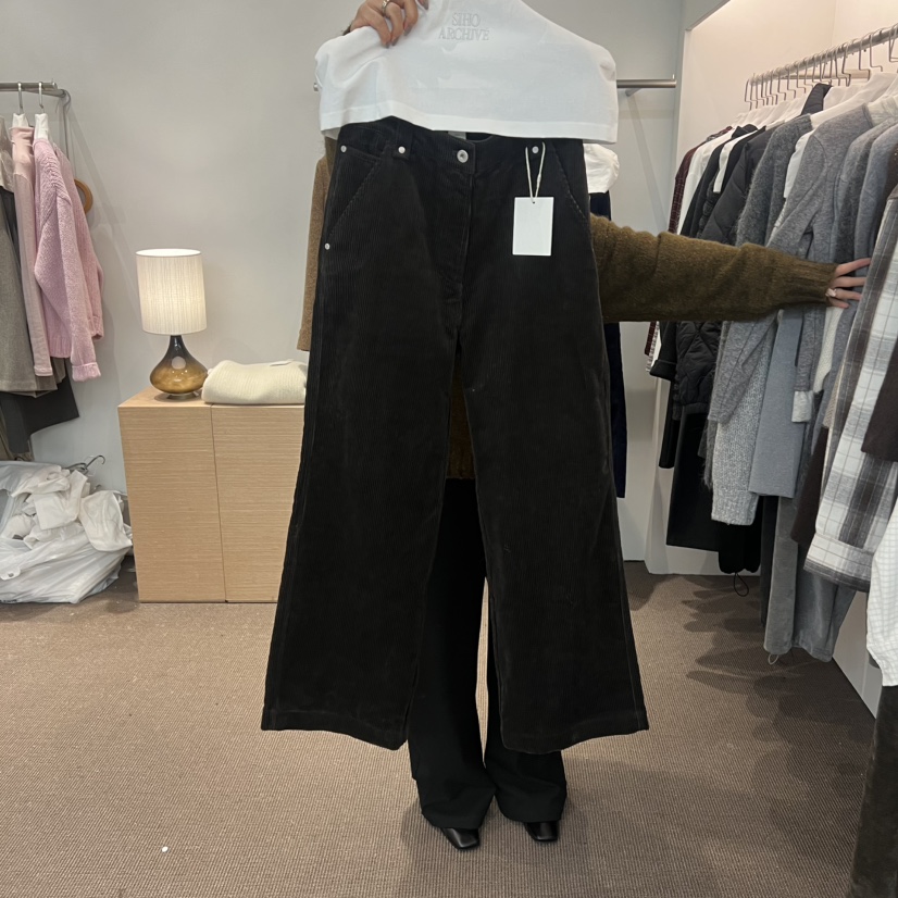 SIHO ARCHIVE東大門㊣實拍女裝新品職業休閑熱賣牛仔褲燈芯絨SIHO ARCHIVE牛仔褲圖色2