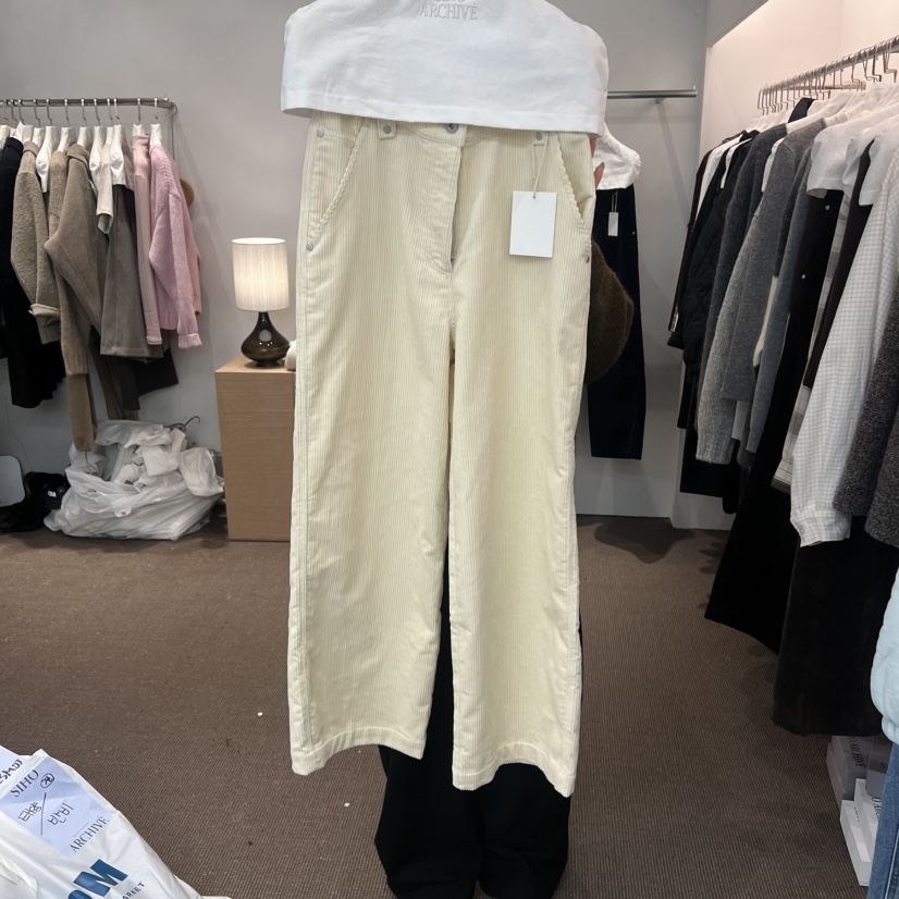 SIHO ARCHIVE東大門㊣實拍女裝新品職業休閑熱賣牛仔褲燈芯絨SIHO ARCHIVE牛仔褲圖色3