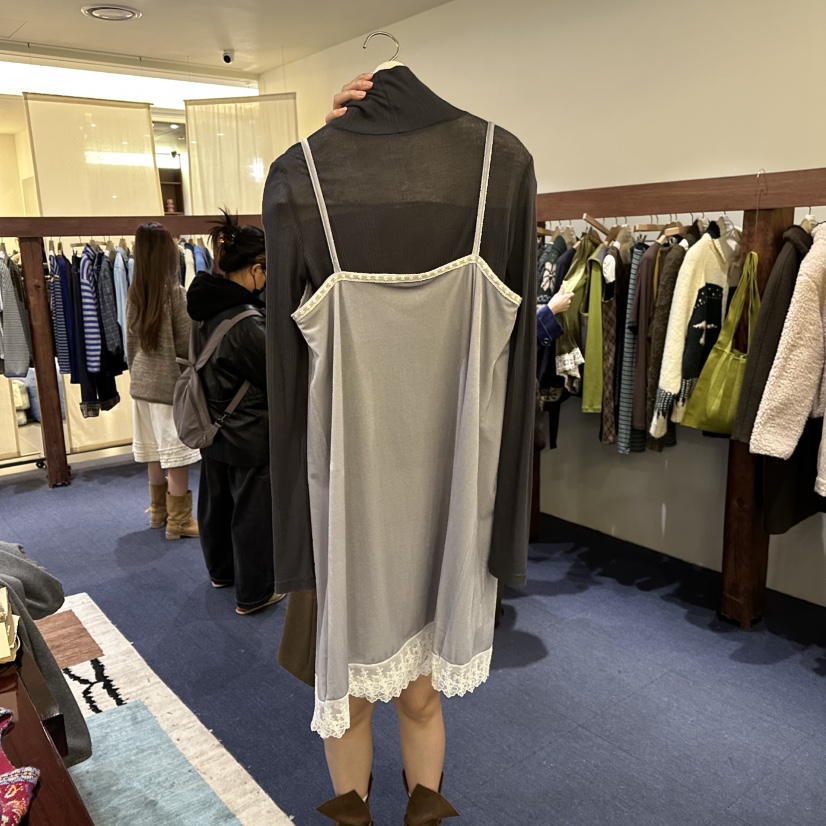 FURE韓國直郵㊣女裝新品職業真品休閑推薦連衣裙天鵝絨蕾絲FURE連衣裙