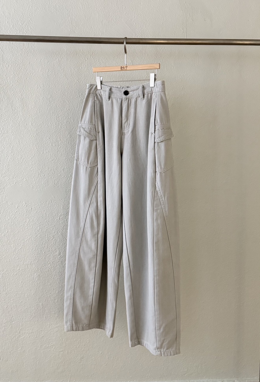 TWENTY FOUR SEVEN24-7韓國直郵㊣女裝新品時尚休閑褲口袋TEWNTY FOUR SEVEN24-7休閑褲